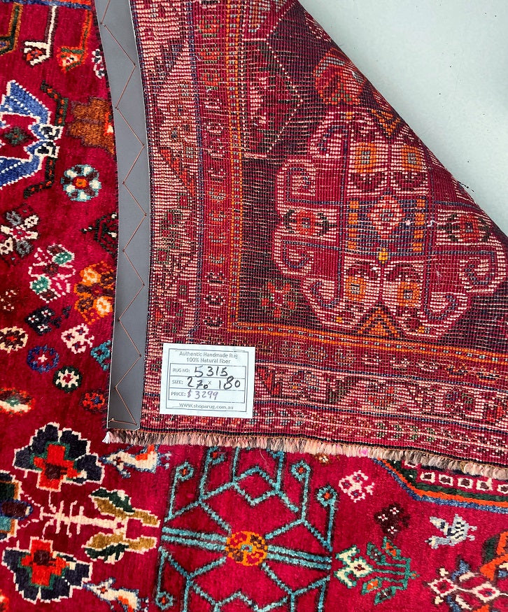 2.7x1.8m Persian Qashqai Shiraz Rug