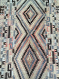 Full Room Size Hand Woven Vintage Afghan Meymaneh Kilim Rug 282x192cm