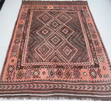 Vintage Afghan Meymaneh Kilim Rug 2.5x2m