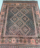 Vintage Afghan Meymaneh Kilim Rug 2.5x2m