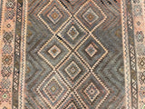 Room Size Authentic Hand Woven Vintage Afghan Meymaneh Kilim Rug 2.5x2m