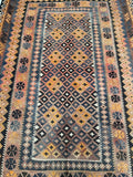 Vintage Afghan Meymaneh Kilim Rug 3.1x2.1m For Perth Homes.