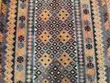 Vintage Afghan Meymaneh Kilim Rug 3.1x2.1m For Hobart Homes.