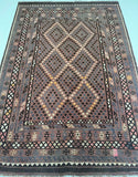 Vintage Afghan Meymaneh Kilim Rug 2.8x1.9m