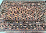 Vintage Afghan Meymaneh Kilim Rug 2.8x1.9m