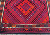 Vintage Afghan Meymaneh Kilim Rug 3x2.1m