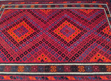 Vintage Afghan Meymaneh Kilim Rug 3x2.1m