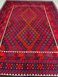 Vintage Afghan Meymaneh Kilim Rug 2.8x2.1m
