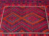 Vintage Afghan Meymaneh Kilim Rug 2.8x2.1m