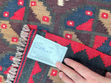 96x76cm Afghan Meymaneh Kilim Rug