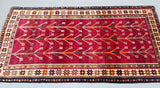 Tribal Persian Shiraz Rug 2.1x1.1m