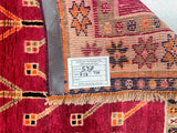 Tribal Persian Shiraz Rug 2.1x1.1m