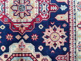Tribal Afghan Kazak Rug 1.5x1m