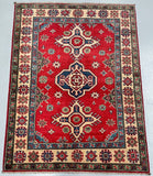 Authentic Hand Knotted Tribal Afghan Kazak Rug