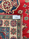 Tribal Afghan Kazak Rug 1.4x1m