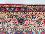 3.6x2.7m Antique Persian Kashan Rug Signed