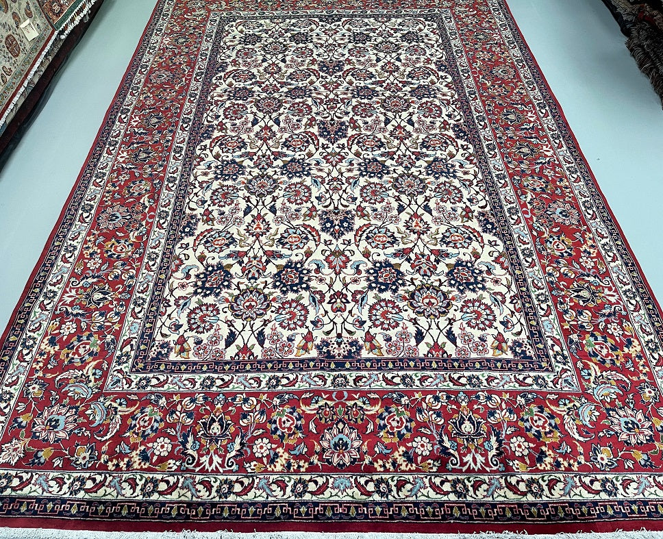 3.5x2.4m Antique Persian Isfahan Rug