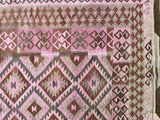 Vintage Afghan Meymaneh Kilim Rug 2.8x2.3m