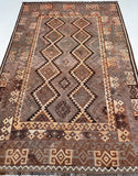 Vintage Afghan Meymaneh Kilim Rug 3x2m