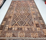 Vintage Afghan Meymaneh Kilim Rug 3x2m