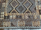 Vintage Afghan Meymaneh Kilim Rug 3x2m