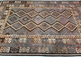Vintage Afghan Meymaneh Kilim Rug 3x2m