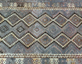 Vintage Afghan Meymaneh Kilim Rug 3x2m