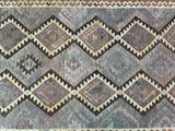 Vintage Afghan Meymaneh Kilim Rug 3x2m