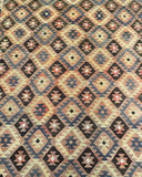 Vintage Afghan Meymaneh Kilim Rug 3.6x2.6m