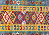 Afghan Aryana Kilim Rug 1.85x1.25m