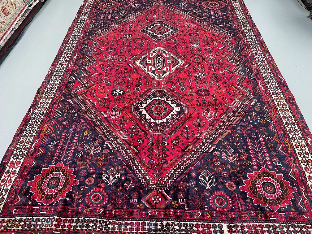 3.2x2.2m Persian Qashqai Shiraz Rug