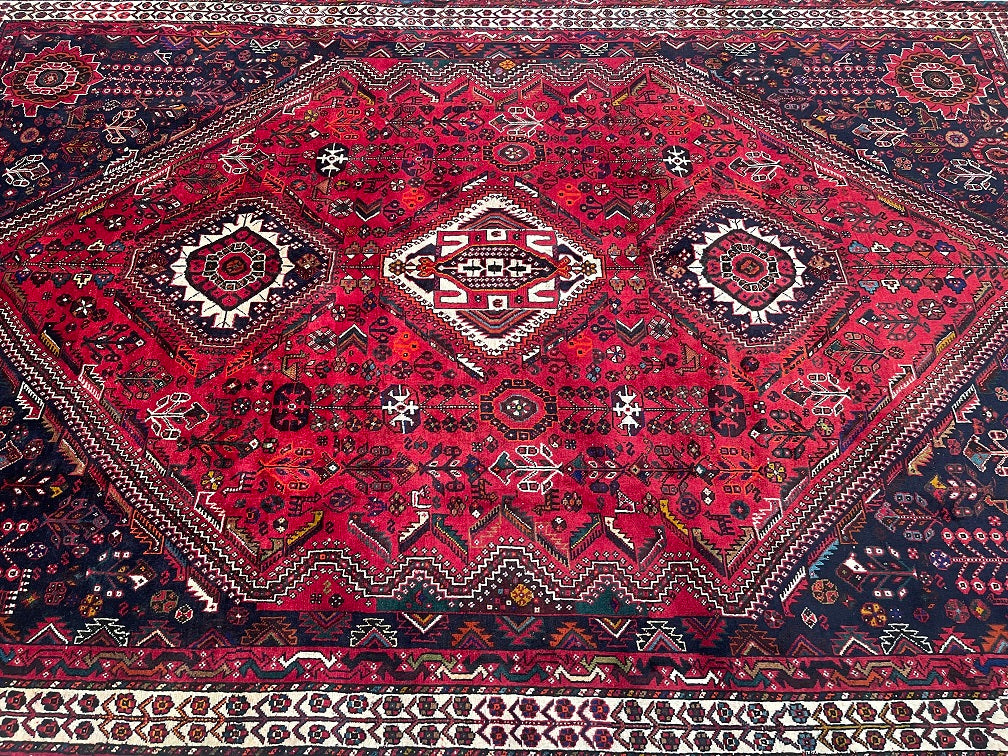 3.2x2.2m Persian Qashqai Shiraz Rug