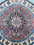 Afghan Kazak Round Rug 1.5x1.5m