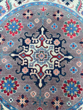 Afghan Kazak Round Rug 1.5x1.5m