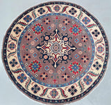 Afghan Kazak Round Rug 1.5x1.5m