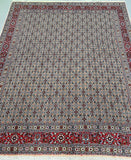 Stunning squarish room size hand knotted Persian Mood rug 298x245cm