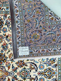3.4x2.2m Beige Persian Kashan Rug