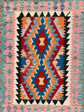 Afghan Waziri Kilim Rug 1.7x1.2m