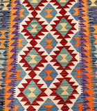 Boho Afghan Waziri Kilim Rug 1.9x1.3m