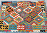 Afghan Kyber Kilim Rug 1.8x1.2m