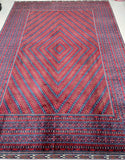 Large Room Size Fine Authentic Handmade Afghan Roshnai Rug 3.6x2.5m