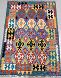 Certified Handmade Tribal Afghan Kilim Rug 172x122cm