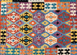 Pure Wool Nomadic Hand Woven Afghan Kyber Kilim Rug 172x122cm Shoparug
