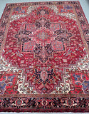 amazing broken branches design wool Persian Heriz rug