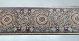 Certified Hand Knotted Afghan Hall Runner 303x82cm