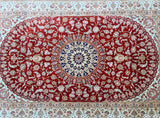 Masterpiece Silk Persian Qum Rug Signed 160x100m
