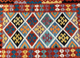 Afghan Waziri Kilim Rug 1.7x1.3m