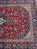 2.5x1.5m Vintage Persian Kashan Rug