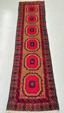 Genuine Handmade Tribal Persian Balouchi Narrow Hall Runner
