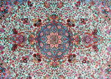 Masterpiece Pure Silk Persian Qum Rug 2x1.3m